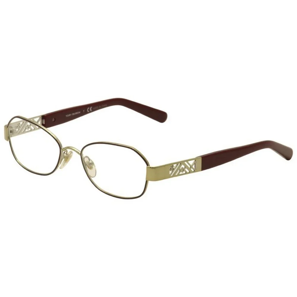 Tory Burch Women's Eyeglasses TY1043-3062 Red Silver 50-17-135